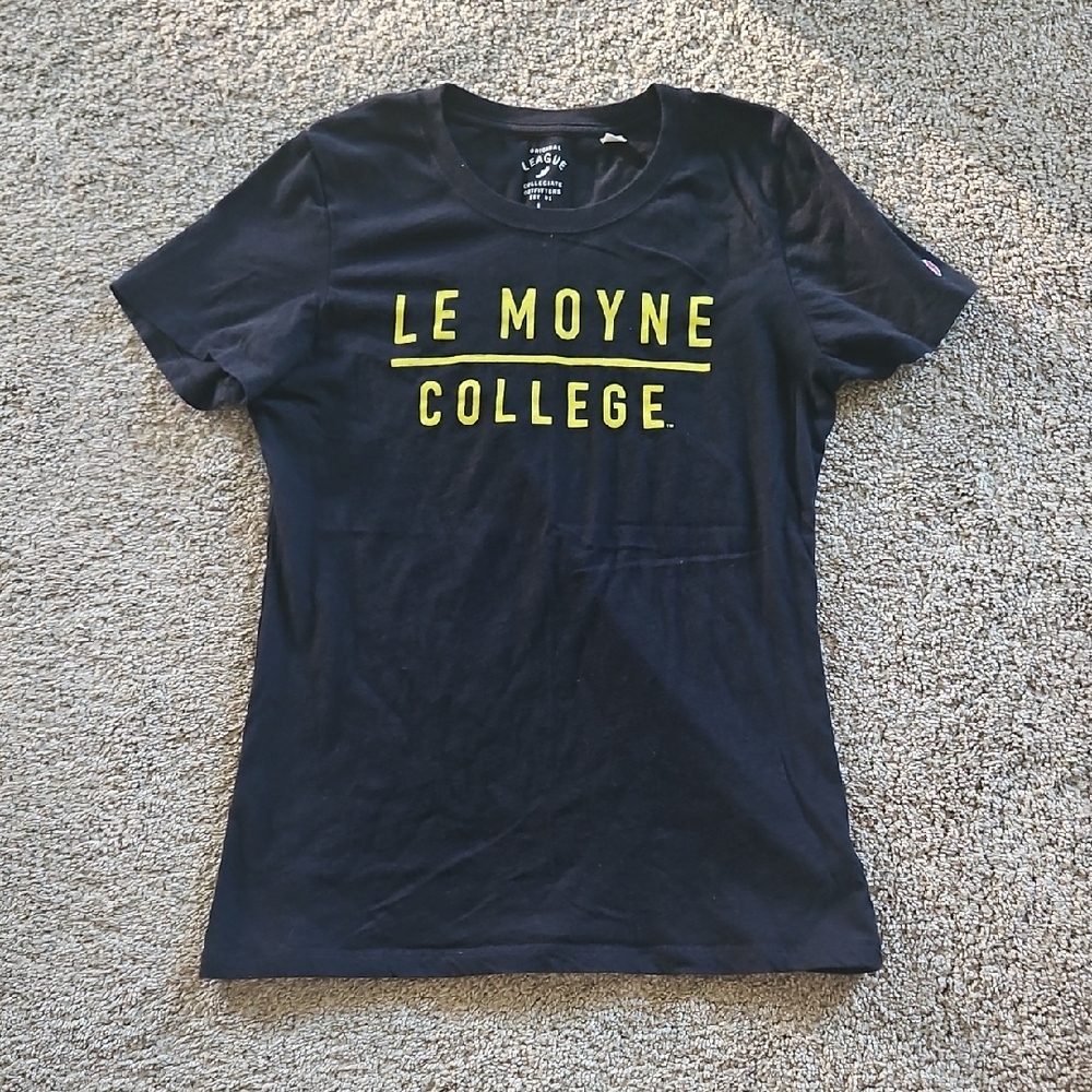 Champion Navy and Yellow Le Moyne College Tee